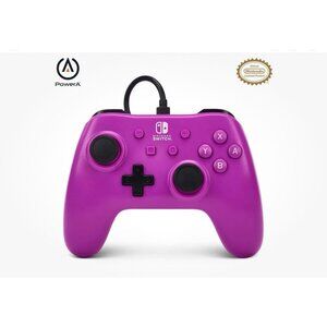 Nintendo Switch - Grape Purple PowerA Wired Controller For Nintendo Switch, New